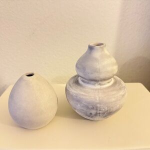 Nate Berkus set of two ceramic pottery vase